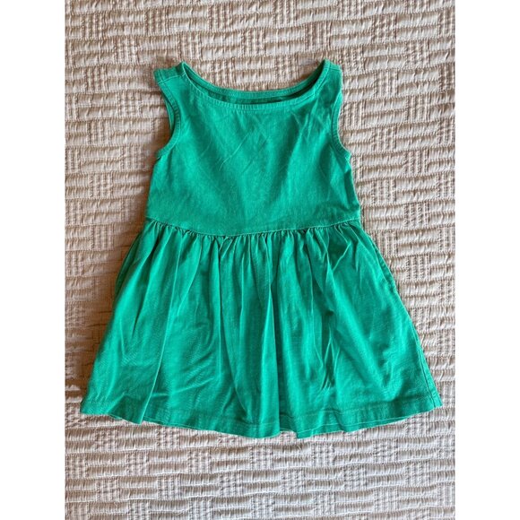 2T Primary Kids Recess Kelly Green Sleeveless Dress - Picture 2 of 5